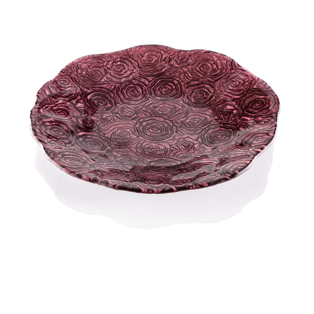 ROSETO PLATE RED DECORATION 