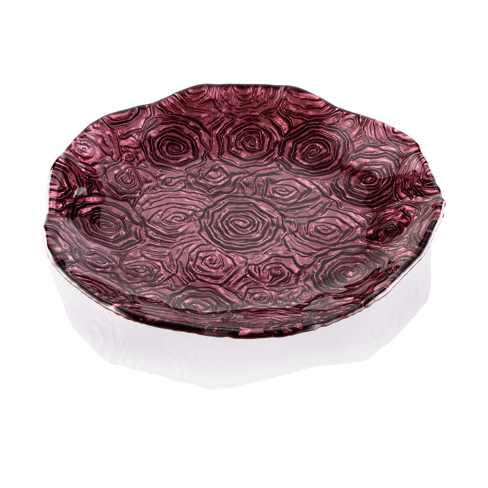 ROSETO PLATE RED DECORATION 
