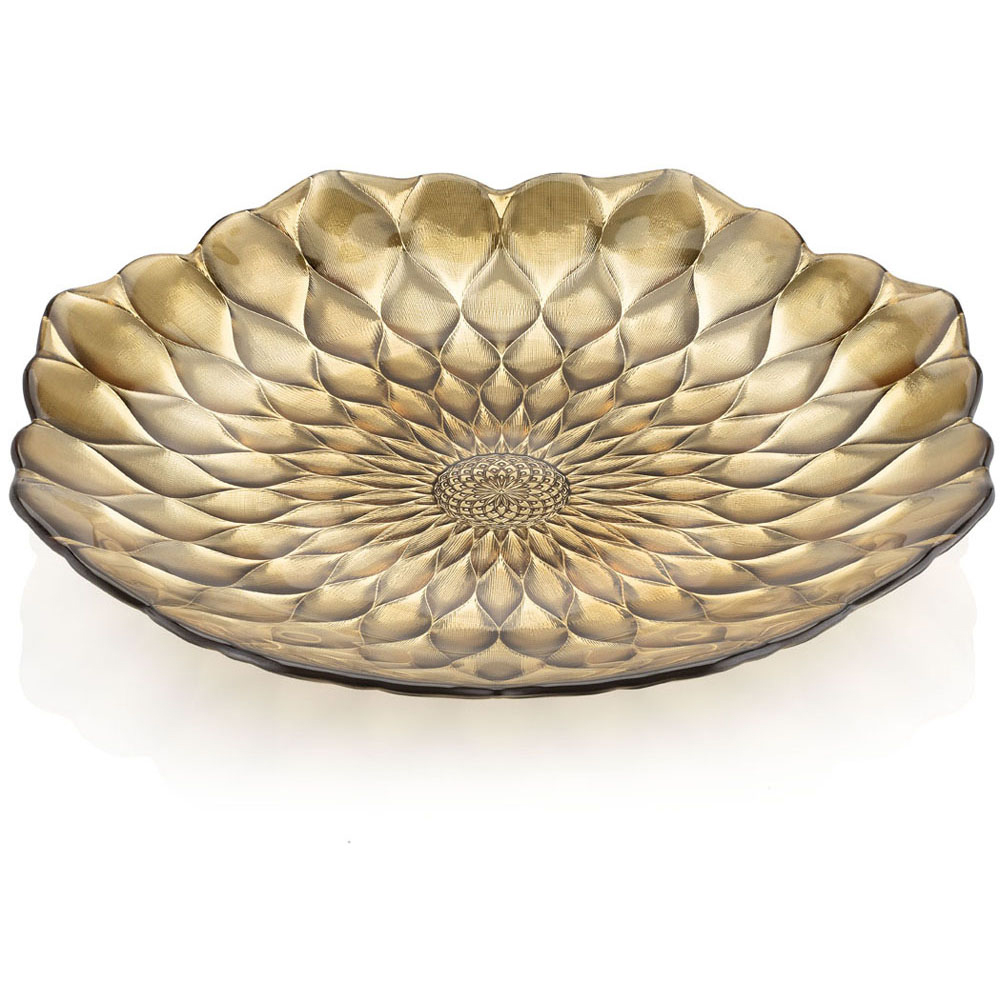 LOTO CENTREPIECE BRONZE/CHROME DECO
