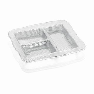 All in One 3-sections Multipurpose plate clear
