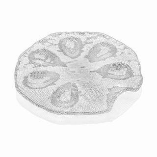 Diamante Oyster platter clear
