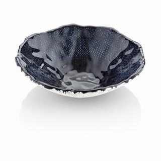 Diamante Individual bowl Blue/chrome Deco.
