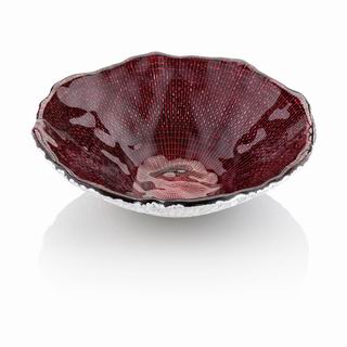 Diamante Individual bowl Red/chrome 