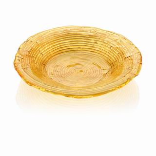 Multicolor Soup plate Amber Deco.