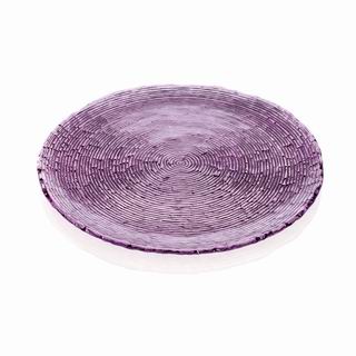 Multicolor Platter Amethyst Deco.