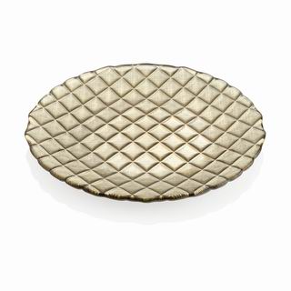 Velvet Platter Gold/chrome