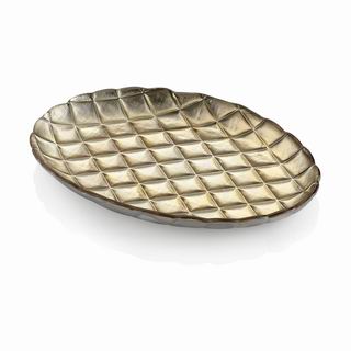 Velvet Oval Platter Gold/chrome