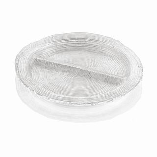 Wave 2 sections appetizer tray clear