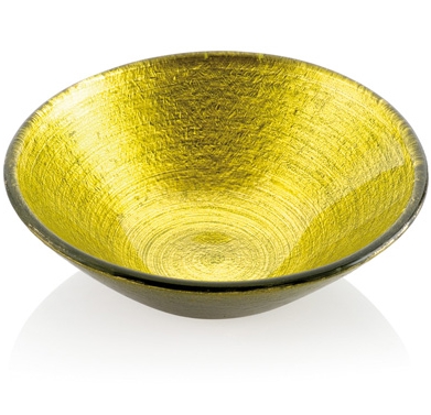 ALI BABA IND. BOWL CM.16 GOLDEN GREEN DECORATION
