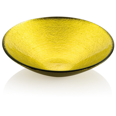 ALI BABA BOWL CM.25 GOLDEN GREEN DECORATION