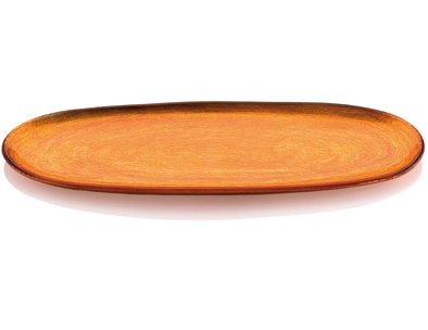 ALI BABA OVAL PLATTER CM. 43X16 ORANGE DECORATION