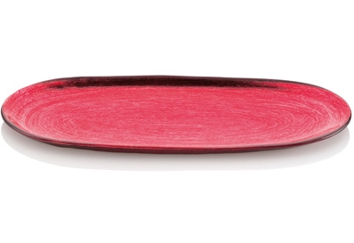 ALI BABA OVAL PLATTER CM. 43X16 RED DECORATION