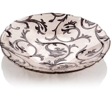 BISANZIO CENTERPIECE CM.41 BROWN/PINK DECORATION