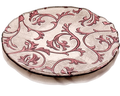 BISANZIO PLATTER PURPLE/PINK DECORATION