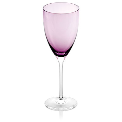 DAFNE GOBLET CL.30 LILAC WITH CLEAR STEM AND FOOT