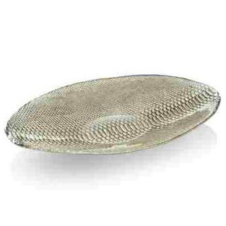 Divina Oval Centrepiece Beige/chrome Deco.