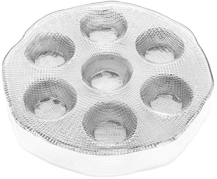 Diamante Multivotives Tray clear w/tealights 