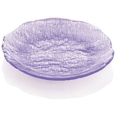 GLACIER PLATE CM 22 VIOLET DECORATION