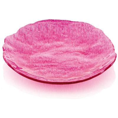 GLACIER PLATE CM.22 FUCHSIA DECORATION