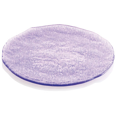 GLACIER PLATTER CM 37 VIOLET DECORATION