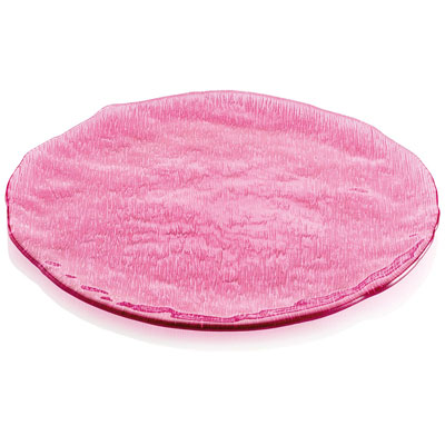 GLACIER PLATTER CM.37 FUCHSIA DECORATION