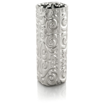 IRRESISTIBLE SHIRDAK MINIATURE VASE H.12 CM SILVER DECORATION