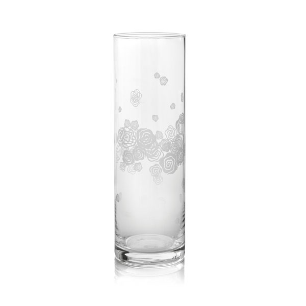 Joli Vase Sandblasted Roses Deco. 