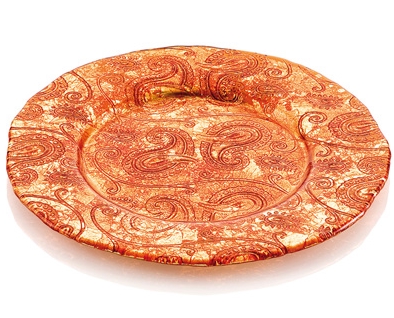 KASHMIR CHARGER CM.34 GOLD/ORANGE DECORATION