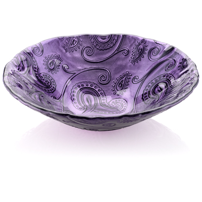 KASHMIR BOWL CM 25 AMETHYST DECORATION WITH GIFT BOX