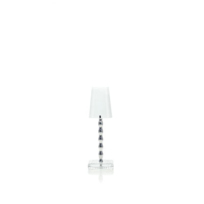 LAMP H.30 WITH WHITE GLASS LAMPSHADE