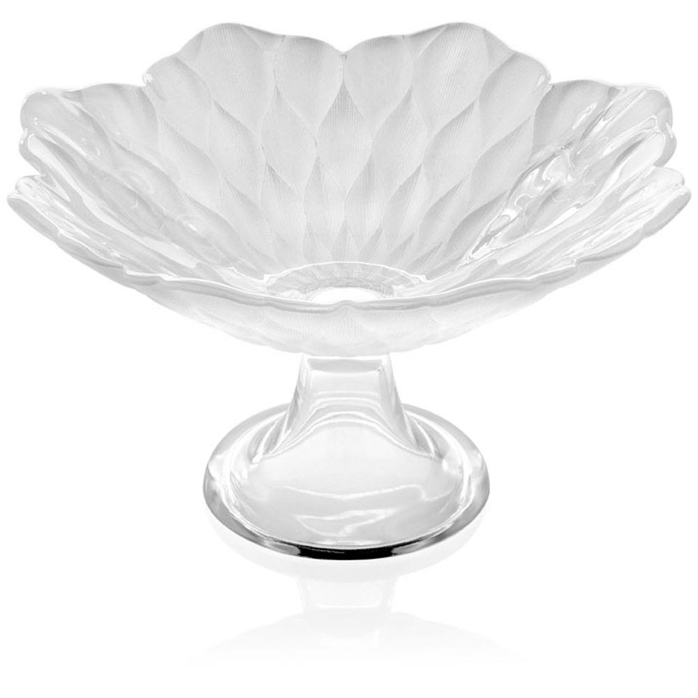 LOTO FOOTED BOWL PEARLY WHITE DECORATION