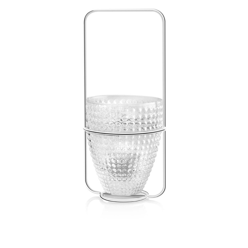 LUMIERE VOTIVE SWEET CLEAR WITH METAL STAND/TEALIGHT
