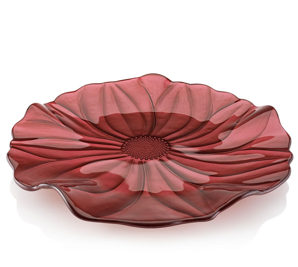 MAGNOLIA PLATE RED