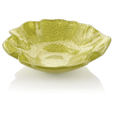 NATURAL BOTANICA SMALL BOWL CM.19 ACID GREEN DEC WITH GIFT BOX