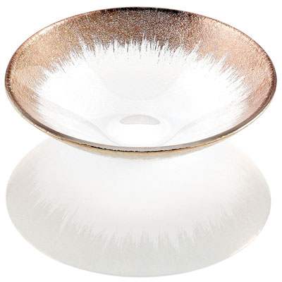 ORIZZONTE BOWL CLEAR GOLD DECORATION