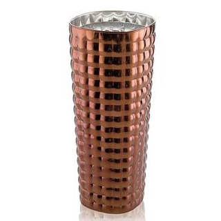 OPTIC VASE H. 38.5 CM COPPER DECORATION