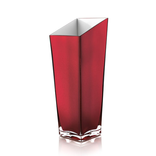 PROMENADE VASE RED/WHITE DECORATION