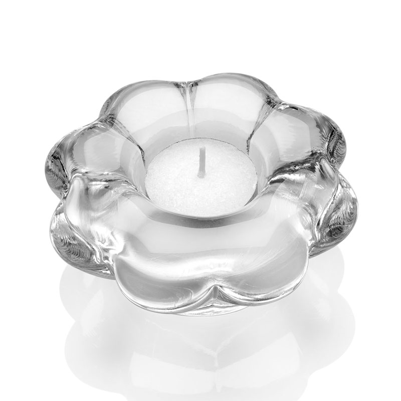 PARADISE FLOWER VOTIVE CLEAR + TEALIGHT