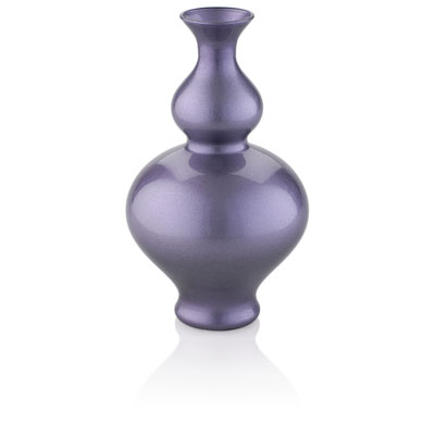 PASSIONE VASE H.23 CM LILAC DECORATION