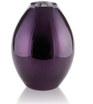 REFLEX VASE H. 43 CM. FUCHSIA DECORATION