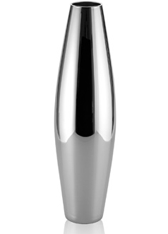 REFLEX VASE H. 65 CM. SILVER DECORATION
