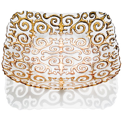 SHIRDAK CENTREPIECE CLEAR GOLD DECORATION