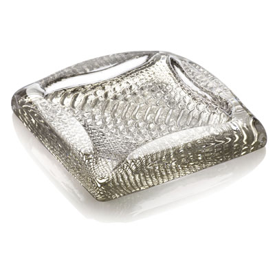 DIVINA ASHTRAY/MULTIPURPOSE BEIGE/CHROME DECORATION
