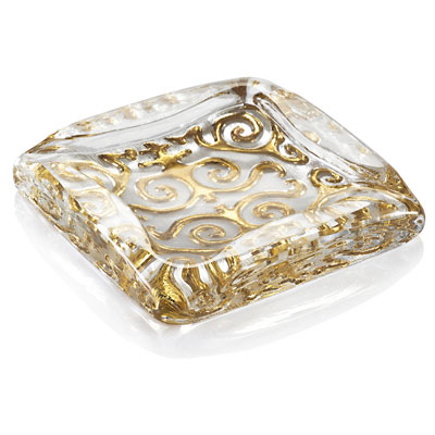SHIRDAK ASHTRAY/MULTIPURPOSE  GOLD DECORATION
