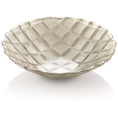 VELVET BOWL BEIGE DECORATION