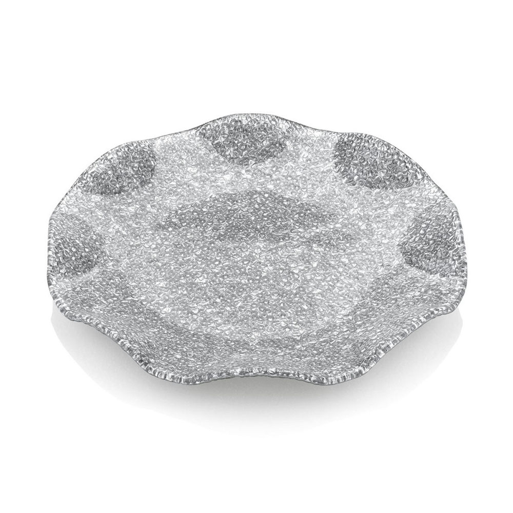 XMAS IS MAGIC SPECIAL PLATTER  SILVER GLITTER DECORATION