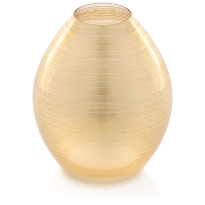 ZODIACO VASE GOLD LEAF DECORATION