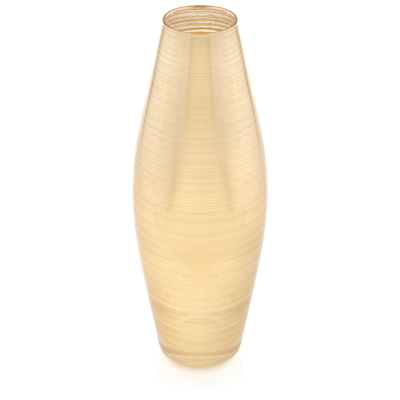 ZODIACO VASE GOLD LEAF DECORATION