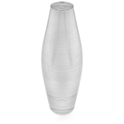 ZODIACO VASE SILVER LEAF DECORATION