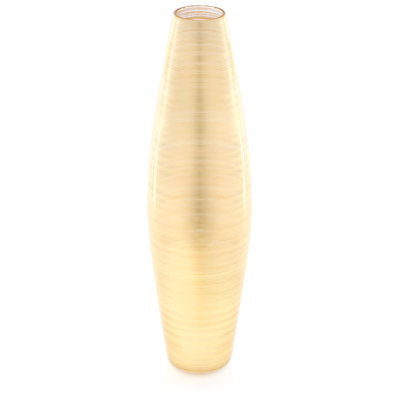 ZODIACO VASE GOLD LEAF DECORATION